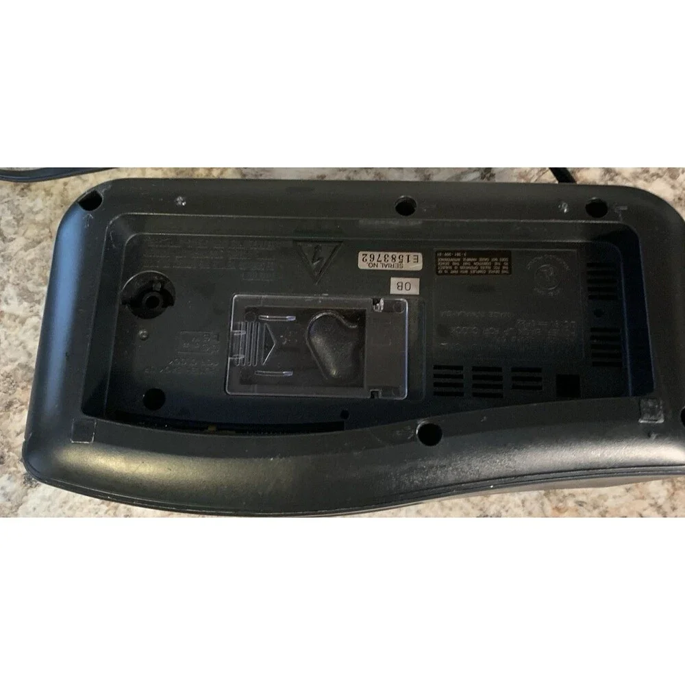 Sony Dream Machine ICF-C740 AM/FM Clock Radio Dual Alarm Black Works Great